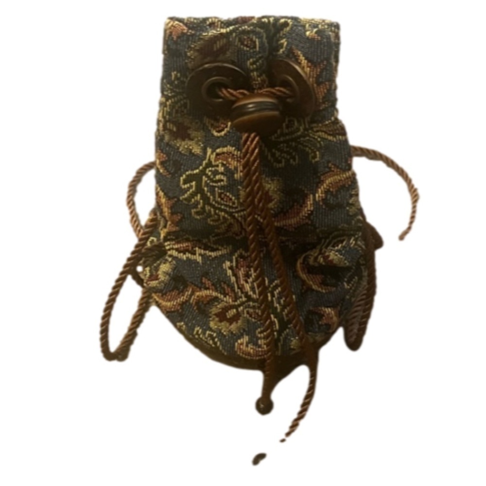 Vintage Handmade Polished Coconut Shell Handbag/Purse With‎ Shoulder Strap.